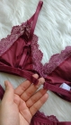 CONJUNTO FIO MARSALA COM BRANCO