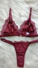CONJUNTO FIO MARSALA COM BRANCO